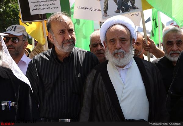 عکس خبری / استاد انصاریان در راهپیمایی روز جهانی قدس